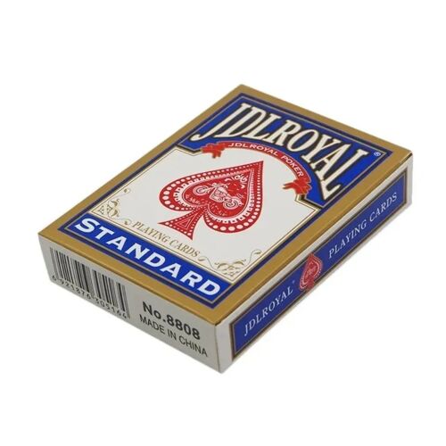 Jdlroyal Poker – cartes à jouer régulières rouge/bleu, jeux scellés Standard, tours de magie, Poker, magie GYH, nouvelle collection Couleur - 1