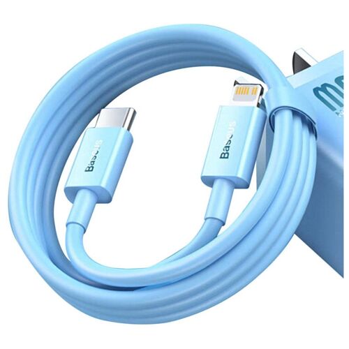 Baseus Superior Series câble USB USB 2.0 1 m USB C USB C/Lightning Bleu