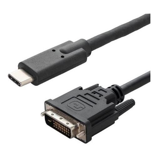 connektgear 26-2994 câble vidéo et adaptateur 2 m USB Type-C DVI-D Noir