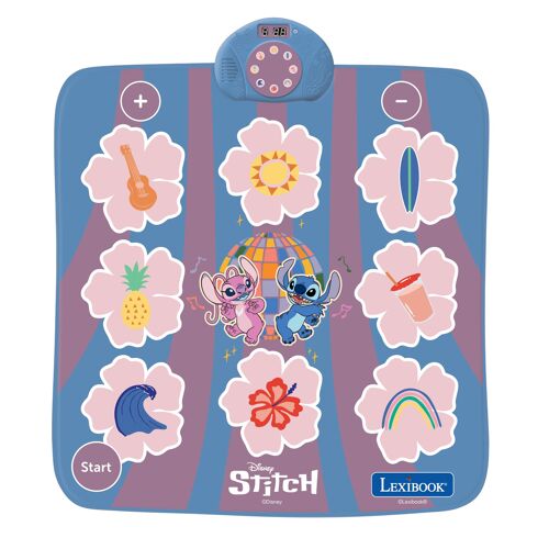 Tapis de danse Stitch électronique, Bluetooth et lumineux avec 6 modes de jeu