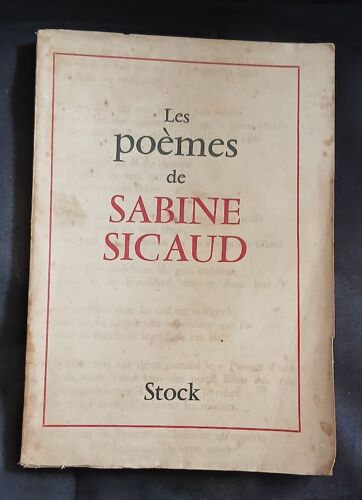 Les Poèmes De Sabine Sicaud. 1958.