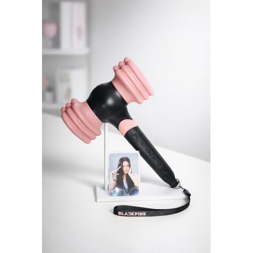 Support Lightstick K-pop avec Porte Photocard couleur blanche - Présentoir Stable + Freebies Inclus