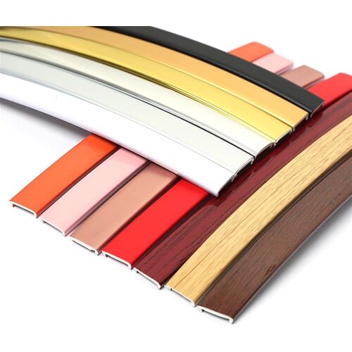 SUBZONAL-Bande de chant en forme de U, bordure de placage auto-adhésive en PVC de 5 m, moulure à décoller et à coller, protection de bord de bordure de miroir flexible for comptoir, armoires, étagère
