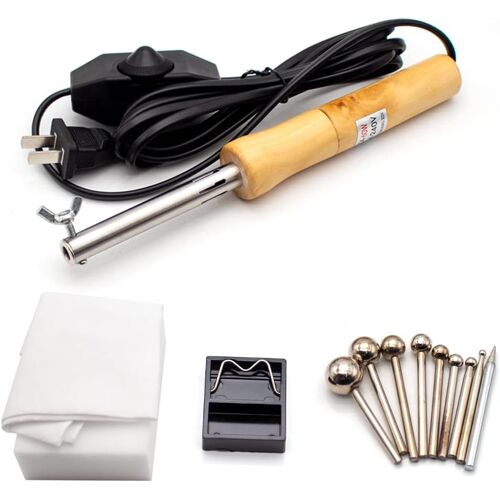 SUBZONAL-Machine à Repasser électrique De Fleur Artificielle De Bricolage, 8PCS Fabricant De Fleur De Tissu Fausse Fleur Faisant L'ensemble D'outils De Modélisation De Pétale