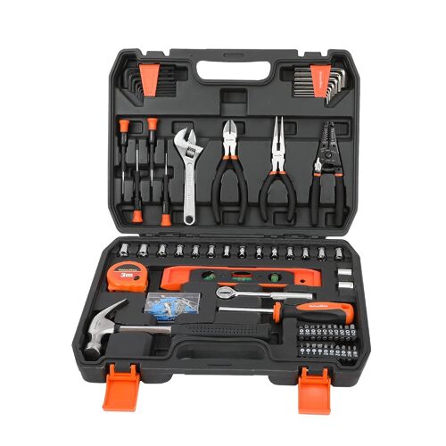 SUBZONAL-Boîte à Outils 150 Pièces, Mallette Outils de Réparation à Domicile, Trousse à Outils de Ménage Général avec Boîte de Rangement en Plastique, Idéale pour un Usage Domestique ou Professionnel