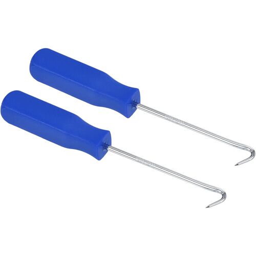 SUBZONAL-Joint Torique 90 Degré crochet 142mm, 2 pcs Huile Joint Précision Tournevis Extracteur Dissolvant Démontage Outil, Bleu