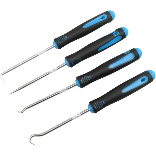 SUBZONAL-Lot de 4 crochets et crochets professionnels - Mini kit de crochets précis pour enlever les tuyaux - Outil de démontage pour joints d'huile et joints (Wathet)