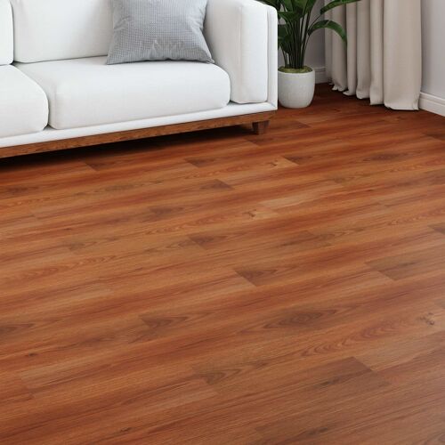 vidaXL Revêtement de sol en laminate 5 pcs Brun Miel 101 x 20 x 0,8 cm