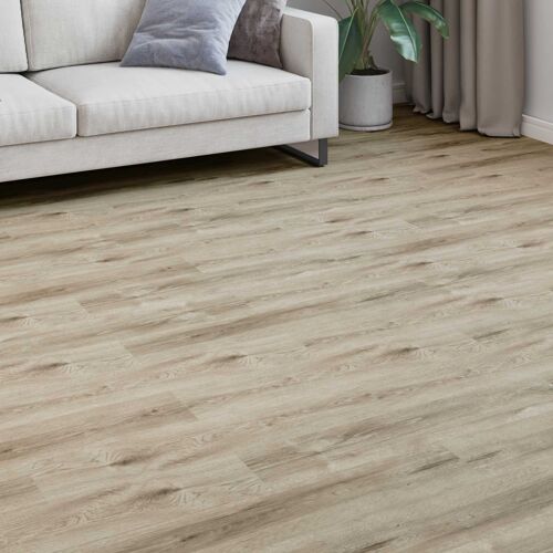 vidaXL Revêtement de sol en laminate 15 pcs Marron blanchie