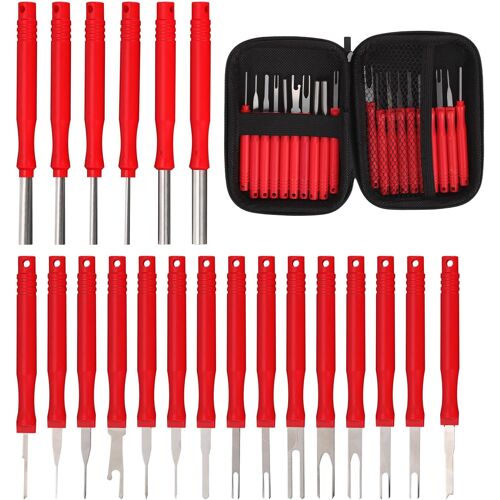 SUBZONAL-21pcs Outils de Retrait de Borne, Mis à Niveau Ensemble d'Outils de Débrochage de Connecteur Électrique Kit d'Outils d'Extraction de Broches de Borne pour Appareils Ménagers, Automobile