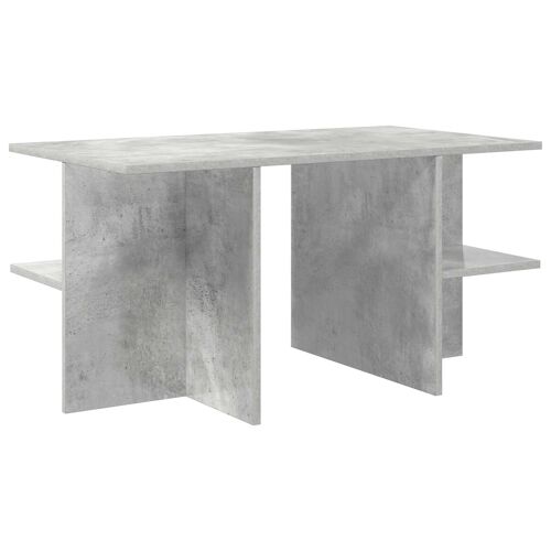 vidaXL Table basse Gris béton 87 x 50 x 45 cm Bois d¿ingénierie