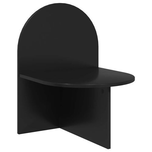 vidaXL Table de chevet Chêne noir 48 x 49 x 65 cm Bois d¿ingénierie