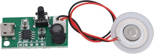 SUBZONAL-Module D'humidification USB Grand Volume de Pulvérisation Plaque D'atomisation à Faible Bruit pour Bricolage 5V avec équipement D'atomisation pour Bureau, Voiture, Résidence,