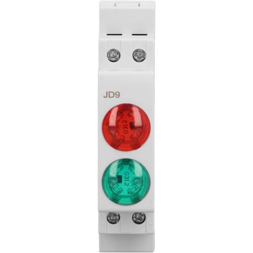 Subzonal-Voyant Led À Double Lumière Rouge Vert Pour Tour Cnc De Boîte De Distribution, Lampe De Signalisation Sur Rail Din De Type Rail Ac Dc 230 V, Montage Pratique Sur Rail, Voyant