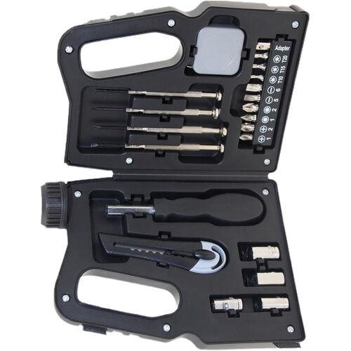 SUBZONAL-Kit d'outils de mécanicien, outils à main avec mallette de rangement en forme de tonneau d'huile - Kit d'outils de réparation portable pour mécanicien domestique pour hommes, petit ami, mari