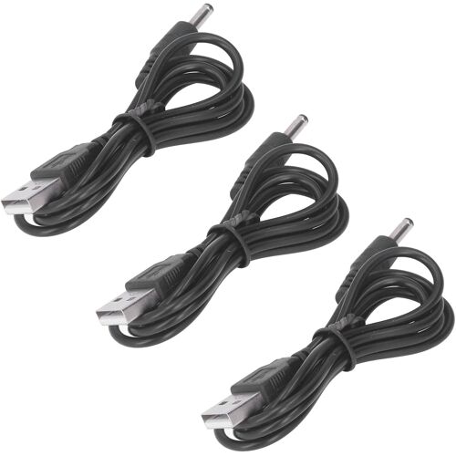SUBZONAL-3 Pièces 1 M Cordon D'alimentation USB 3,5 X 1,35 Mm Câble de Jack Ligne DC 5 V pour Haut-parleur de Téléphone Ventilateur avec compatibilité Universelle, Double Couche