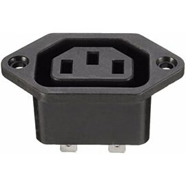 SUBZONAL-Châssis Femelle 15A / 250V Ac Iec C13 C14 Adaptateur De Prise De Courant En Ligne Connecteur D'Alimentation Secteur