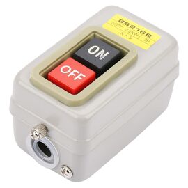 SUBZONAL-Interrupteur à Bouton-poussoir D'alimentation 3P OnorOff Autobloquant 110 ou 220 ou 380 V 15A BS216B, Moteur à Contrôle Direct, Facile à Câbler, Matériau Robuste, Bonne
