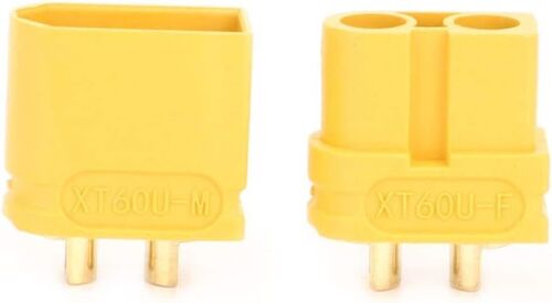 SUBZONAL-Connecteurs XT60U en Laiton plaqué Or, Conception Antidérapante, Résistance aux Températures élevées. Convient aux Voitures Télécommandées, aux Bateaux et aux Véhicules