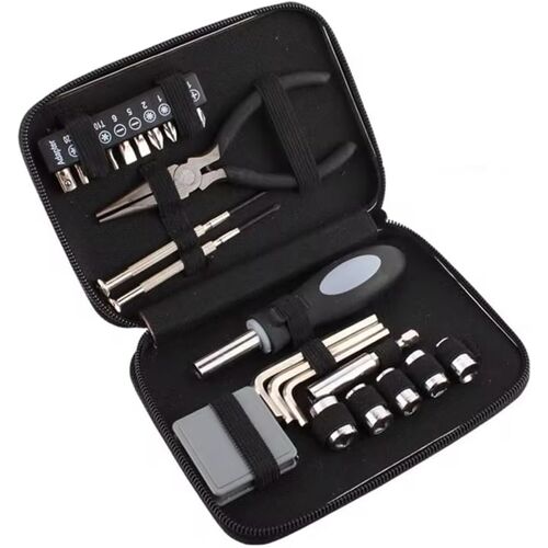 SUBZONAL-Kit d'outils à main ménagers - Pince à long bec portable - Outils de réparation avec étui de rangement - Ensemble d'outils mixtes