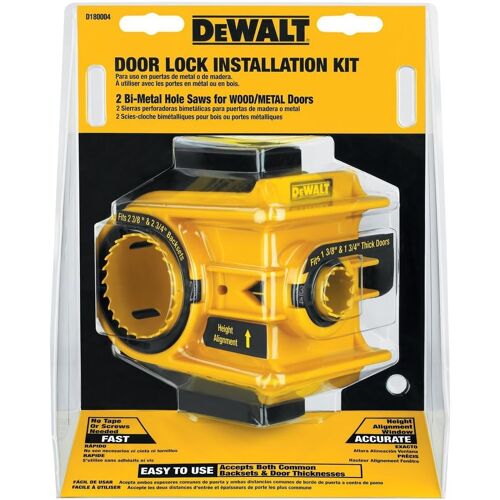 SUBZONAL-DeWALT D180004 Kit d¿installation verrou de porte bi-métal