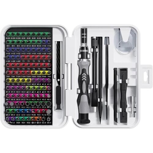 SUBZONAL-Jeu De CléS Ensemble De Tournevis De Précision 132 En 1, Embouts De Tournevis Magnétiques Phillips Torx Avec Étui De Rangement, Ensemble De 108 Petits Outils De Réparation À Main(132 in 1 wh