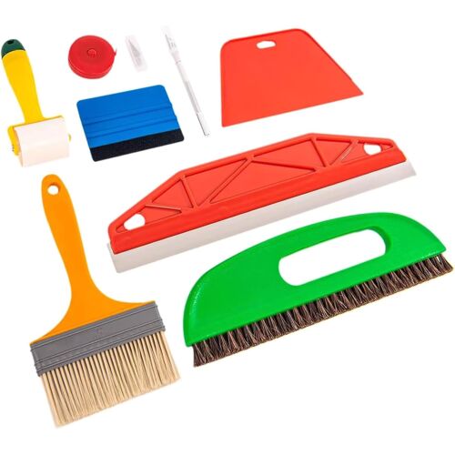 SUBZONAL-Kit d'outils de lissage de papier peint avec raclette pour papier peint et coupe-vinyle pour décoller et coller les dosserets
