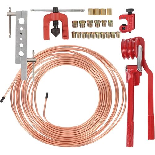 SUBZONAL-Outil à Emboutir | Set de Découpe pour Tubes en Cuivre,Kit de Cintrage Découpe Emboutissage pour Tuyauterie Automobile de 5mm - Réparation Freinage Remorque Plomberie CVC Industriel