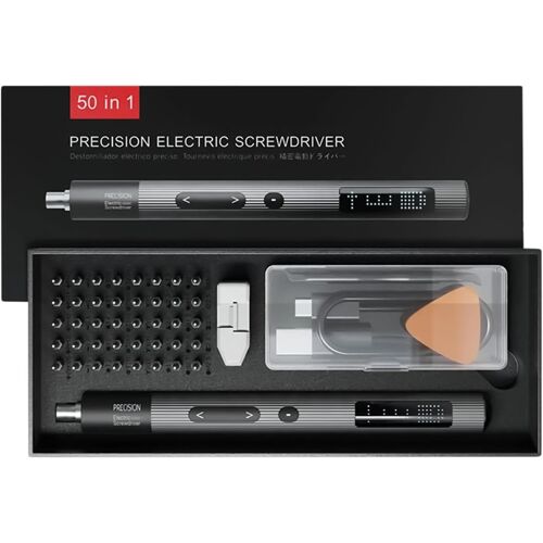 SUBZONAL-Ensemble de tournevis électriques | Kit de tournevis sans fil 50 en 1 avec plusieurs | Outils de réparation polyvalents pour électronique, téléphone, appareil photo, ordinateur portable et