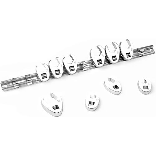 SUBZONAL-10 pièces Kit de têtes de clé hexagonale de tube d'huile d'entraînement de 3/8 pouces têtes de clé à grille d'essence têtes de clé de démontage et d'assemblage de tube d'huile de frein têtes