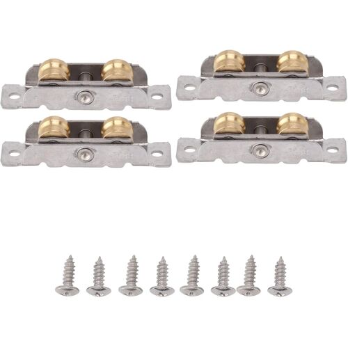 Subzonal-4 Pcs Coulissante Patio Porte Rouleau Assemblage, Rouleaux De Porte Coulissante En Verre, Remplacement De Rouleaux De Porte Coulissante En Verre Pour La Maison Et Le Bureau(U Type)
