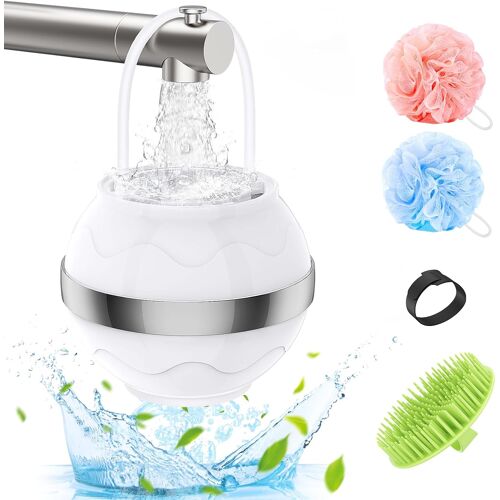 Subzonal-Filtre De Douche Pour Bébés Et Adultes, Filtre De Baignoire, Adoucisseur D'eau Élimine Les Impuretés Pour Santé De Peau Et Des Cheveux, Filtre De Bain Avec Boule De Douche Et Brosse À Sham, 