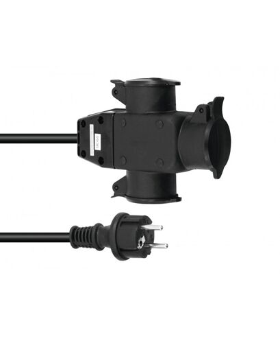 EUROLITE Verlängerung 3x1,5 5m 3-fach (30247016)