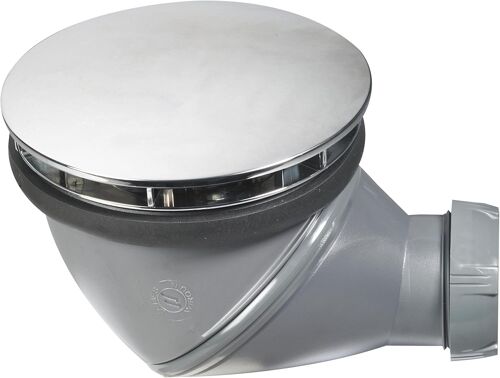 SUBZONAL-30723674 Bonde de douche James D90 avec sortie orientable à 360° et dôme chromé, chromé