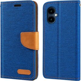 SUBZONAL-tui Portefeuille Tissu Oxford Compatible avec SPC Zeus 2 Pro, Coque Magnétique Durable avec Fentes Cartes et Support(Bleu)