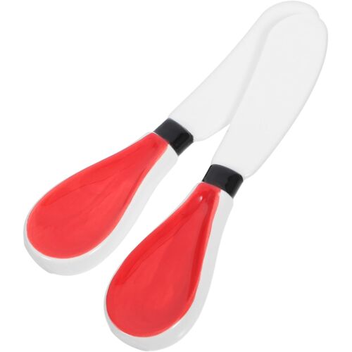 Subzonal-Spatule À Beurre Et Fromage Lot De 2 Ustensiles Cuisine En Céramique Épandeur Ergonomique Pour Confiture Et Beurre Pratique Pour Pique- Et