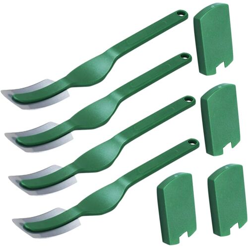 Subzonal-4pièces Couteau À Pain Avec Manche Bois Long Grattoir À Pain Ustensile De Cuisine Pour Découper Et Marquer La Pâte