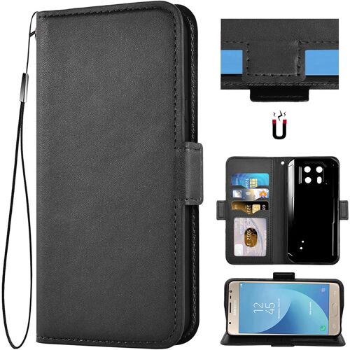 SUBZONAL-Cuir with Protection de la caméra PU Coque Flip Bookstyle Magnétique Housse Étui Cover Case pour Ulefone Armor 22 Smartphone (Noir)