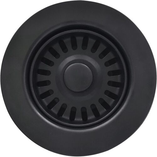 Subzonal-Vier De Cuisine Noir De 8,9 Cm Avec Filtre À Panier Et Bouchon, Filtre De Vidange De Cuisine Pour Éviers De Cuisine En Granit/Argile Réfractaire