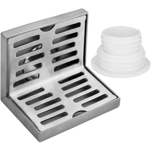 Subzonal-Drain Sol D'angle En Forme, Siphon Sol D'angle En Forme L, Siphon Sol Latéral Acier Inoxydable, Droit Siphon De Sol Latéral,Pour Cuisine, Balcon, Salle De Bain
