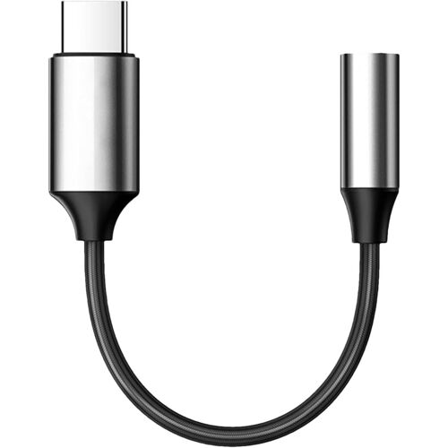 SUBZONAL-Adaptateur de prise casque 3,5 mm, adaptateur casque 3,5 mm, adaptateur de prise casque femelle de type C à 3,5 mm, tresse en nylon, câbles stéréo aux pour amplificateurs, guitare, piano, ch