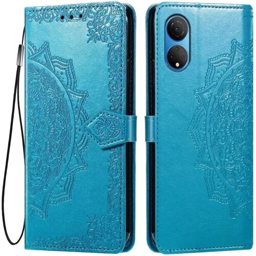 SUBZONAL-Coque pour Honor X7 Etui, (6.74"" inches) Premium PU Cuir Portefeuille Magnétique Flip Case, 3 Porte-Cartes en Béquille Cover Bleu