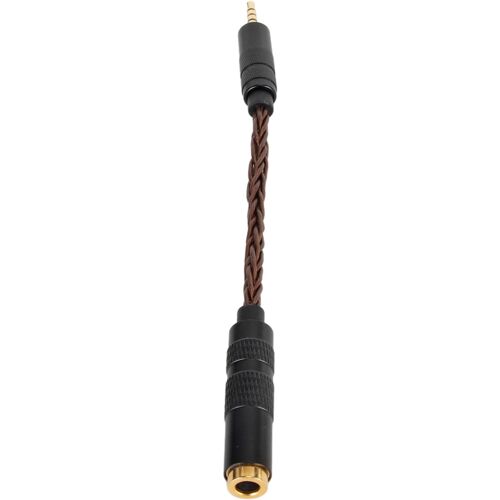 SUBZONAL-Câble 4,4 Mm à 2,5 Mm - Câble Adaptateur Professionnel Femelle vers Mâle pour Casque avec Ports équilibrés de 2,5, Adaptateur, Femelle vers, Mâle, Casque en Cuivre Simple 6N (Bronze)