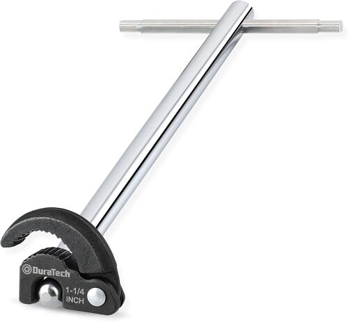 SUBZONAL-Clé de Lavabo 280mm, Clé à Écrou Réglable, Capacité de Mâchoire Réglable de 10 mm à 32 mm, Clé d'Évier pour Espace Restreint