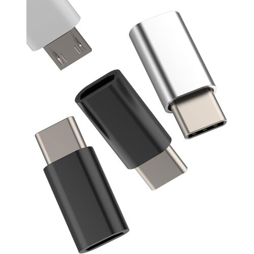 SUBZONAL-Adaptateur Micro USB vers USB C(lot de 3)Type C Android Convertisseur de Câble de Charge pour Apple pour iPhone 16 15Pro Max Connecteur Transfert de Données Câble pour iPad compatible avec S