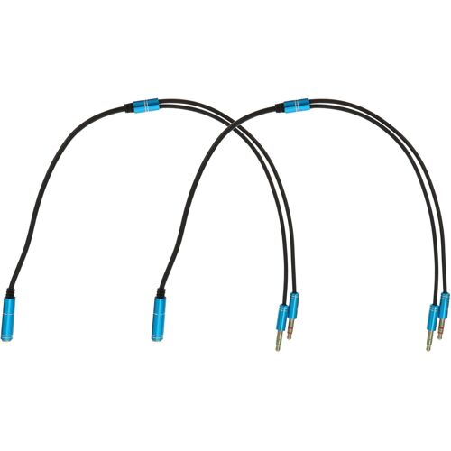 SUBZONAL-2 Pièces Adaptateur Audio Y Splitter Câble pour Casque et Microphone Connecteur Plaqué Compatible avec Ordinateurs Portables et Smartphones