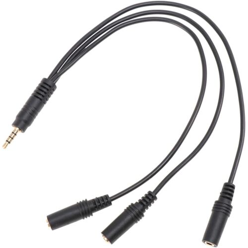 SUBZONAL-Câble Répartiteur pour Casque Audio Et Microphone vers Prises Noir Partage De Musique sur Pc