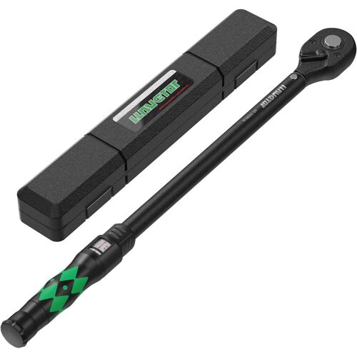 SUBZONAL-Clé Dynamométrique 1/2"", Haute Précision ±3%, 60-330 Nm Clé Dynamométrique avec Boîte de Rangement pour Motos, Voiture et Camion