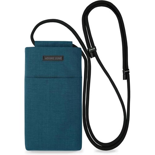 SUBZONAL-Sacoche Bandoulière Move Compatible avec 6,7-7,0 Pouce Smartphones (comme iPhone 17 Pro Max, iPhone 16 Pro Max, 16 Plus, Galaxy S25 Ultra, Pixel 10 Pro XL), Sangle Réglable, Bleu-Océan