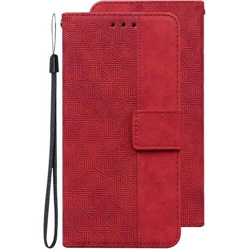 SUBZONAL-Pochette de Téléphone en Cuir pour Huawei P Smart Z / Y9 Prime 2019 / Honor 9X,Coque Motif Géométrique en Relief Antichoc Résistant aux chocs Clapet,Solide Mince Etui Bourse avec Magnétique,